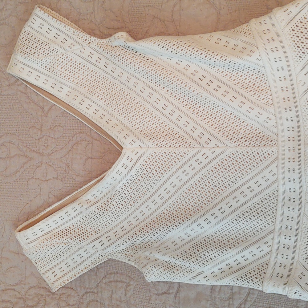 Dressbarn white and nude dress, never worn